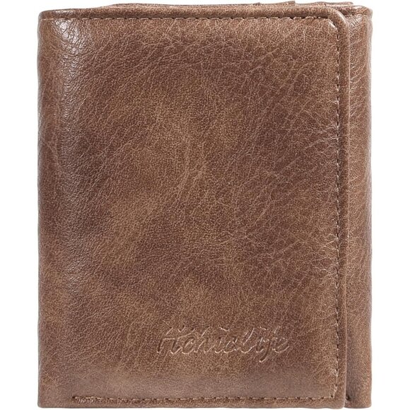 Other - Men's Coffee Wallet Card Classic Leather Design Durable Multiple Front Pocket